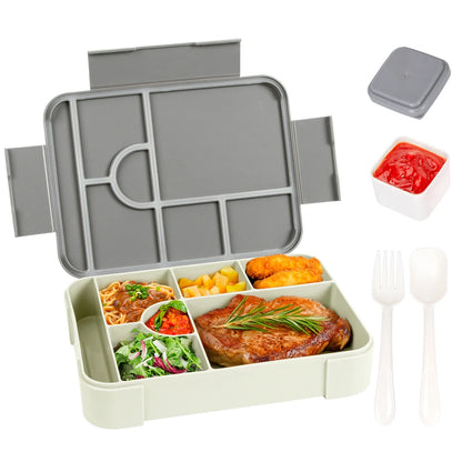 BentoMax 1330ml Large Leakproof Bento Lunch Box – 7-Section Microwave-Safe Food Container for School, Work & Travel, 7 Colors