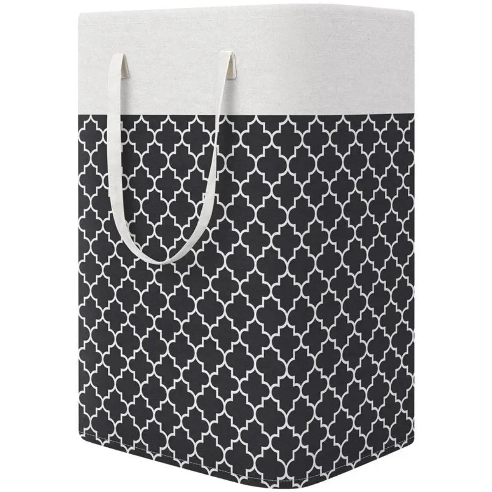 Lauva 75L Waterproof Foldable Laundry Hamper – Large Fabric Clothes Basket with Sturdy Handles for Laundry, Toys & Storage