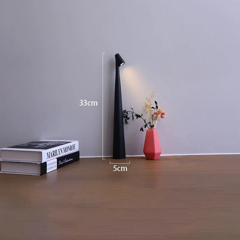 Glowora Rechargeable LED Table Lamp – Cordless Touch Dimmable Bedside Lamp, Portable Desk Light