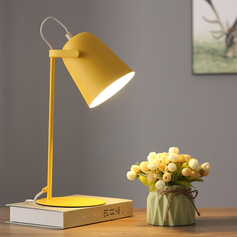 Nordic Metal LED Desk Lamp – Minimalist Eye-Friendly Reading & Study Light for Home Office and Bedroom