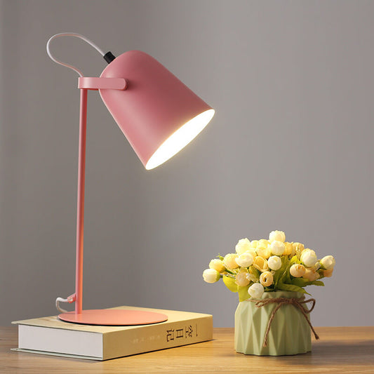Nordic Metal LED Desk Lamp – Minimalist Eye-Friendly Reading & Study Light for Home Office and Bedroom