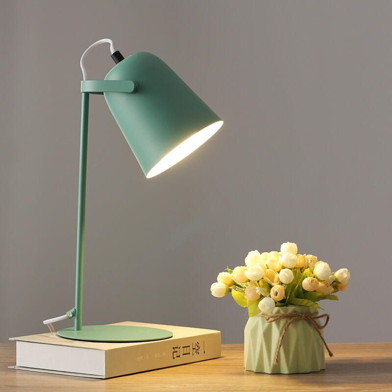 Nordic Metal LED Desk Lamp – Minimalist Eye-Friendly Reading & Study Light for Home Office and Bedroom