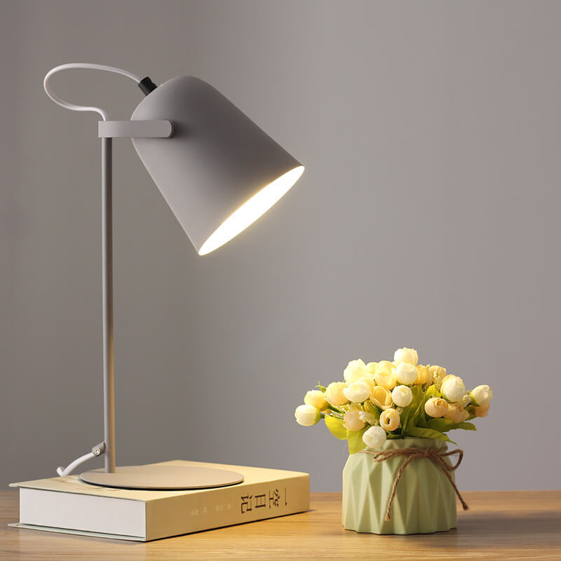 Nordic Metal LED Desk Lamp – Minimalist Eye-Friendly Reading & Study Light for Home Office and Bedroom