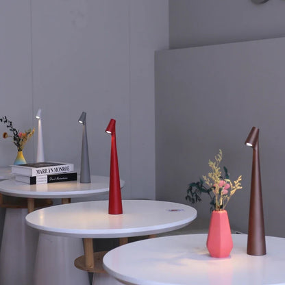 Glowora Rechargeable LED Table Lamp – Cordless Touch Dimmable Bedside Lamp, Portable Desk Light