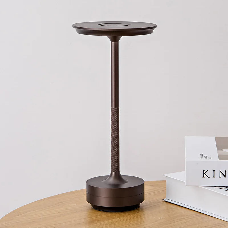 Rechargeable Cordless LED Table Lamp – Touch-Control Dimmable Mushroom Desk Light with USB Charging for Bedroom & Dining