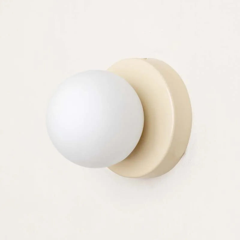 Macaron LED Wall Lamp – Modern Colorful Glass Mini Wall Sconce, Warm White Light for Bedroom, Hallway & Kids Room
