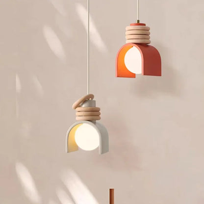 Japanese Wabi-Sabi Pendant Light – Minimalist Organic Resin Hanging Lamp, Warm Light for Dining Room, Bedroom & Living Room