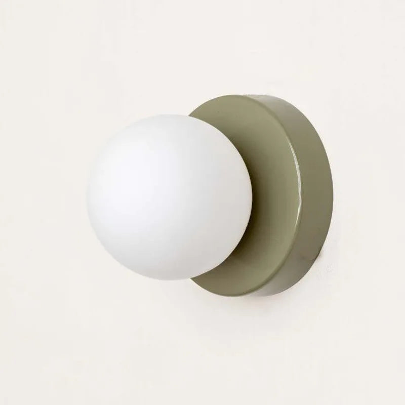 Macaron LED Wall Lamp – Modern Colorful Glass Mini Wall Sconce, Warm White Light for Bedroom, Hallway & Kids Room