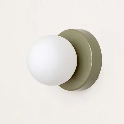 Macaron LED Wall Lamp – Modern Colorful Glass Mini Wall Sconce, Warm White Light for Bedroom, Hallway & Kids Room