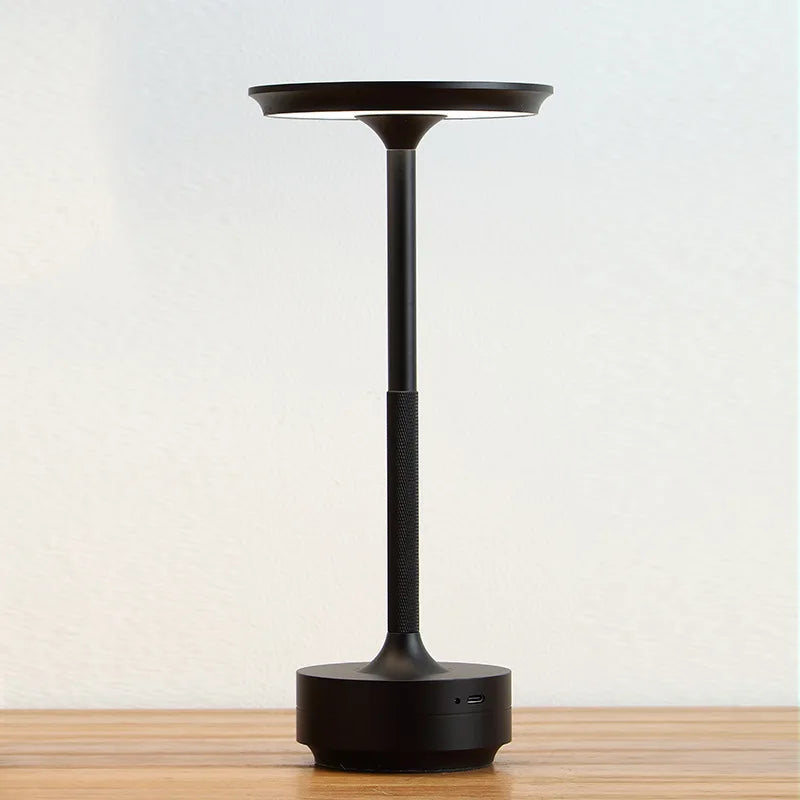 Rechargeable Cordless LED Table Lamp – Touch-Control Dimmable Mushroom Desk Light with USB Charging for Bedroom & Dining