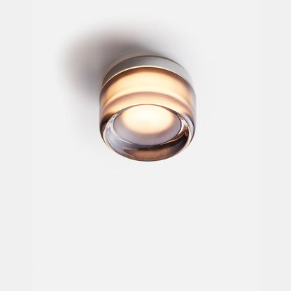Solaria Modern LED Wall Sconce – Metal & Glass Wall Light with Adjustable 3000K to 6000K Color in White, Smoke Grey or Amber