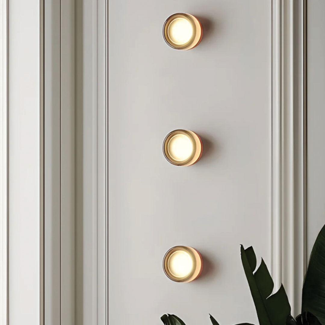 Solaria Modern LED Wall Sconce – Metal & Glass Wall Light with Adjustable 3000K to 6000K Color in White, Smoke Grey or Amber