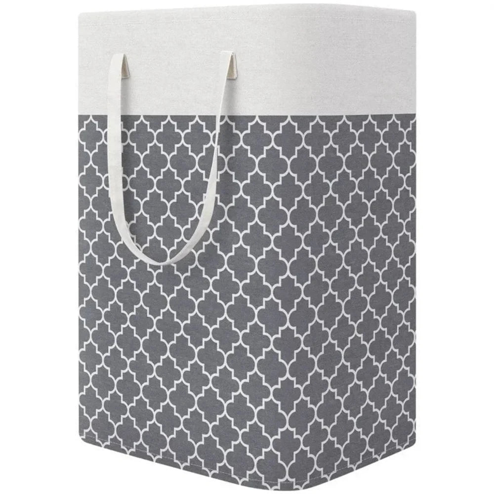 Lauva 75L Waterproof Foldable Laundry Hamper – Large Fabric Clothes Basket with Sturdy Handles for Laundry, Toys & Storage