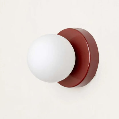 Macaron LED Wall Lamp – Modern Colorful Glass Mini Wall Sconce, Warm White Light for Bedroom, Hallway & Kids Room