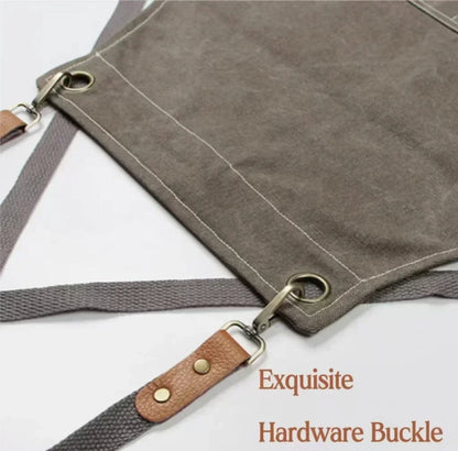 ProWear Premium Canvas Kitchen Apron – Heavy-Duty Unisex Chef, Barista & Workwear Utility Apron with Adjustable Straps