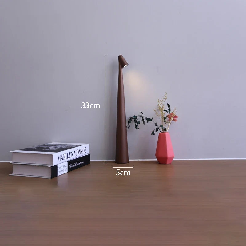 Glowora Rechargeable LED Table Lamp – Cordless Touch Dimmable Bedside Lamp, Portable Desk Light