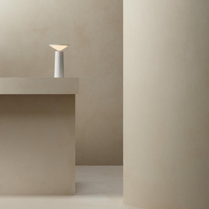 Aurora Cone Dimmable Table Lamp – Modern Designer Desk Lamp with 360° Rotating Tilting Shade for Bedroom & Home Office