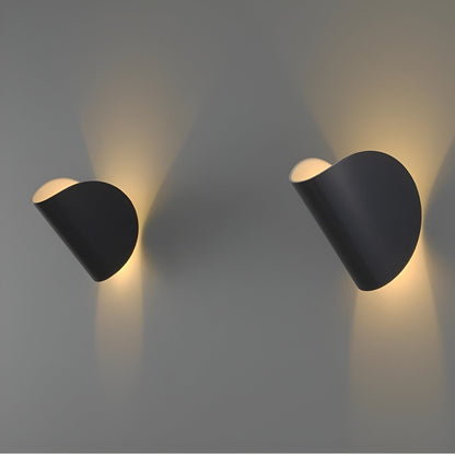 Twist Adjustable LED Wall Light – Modern Geometric Rotating Metal Wall Lamp in Black, White, Blue or Red for Bedside Reading