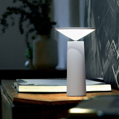 Aurora Cone Dimmable Table Lamp – Modern Designer Desk Lamp with 360° Rotating Tilting Shade for Bedroom & Home Office