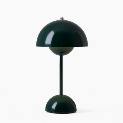 Mushroom Pod Rechargeable LED Table Lamp – Cordless Touch-Control Night Light in 8 Colors for Bedroom, Dining & Cafe
