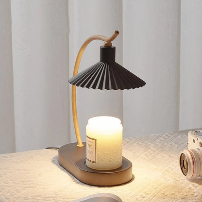 Vanessa Candle Warmer Lamp – Flameless Nordic Candle Melter with LED Bulb, Cozy Home Fragrance Lamp in White or Black