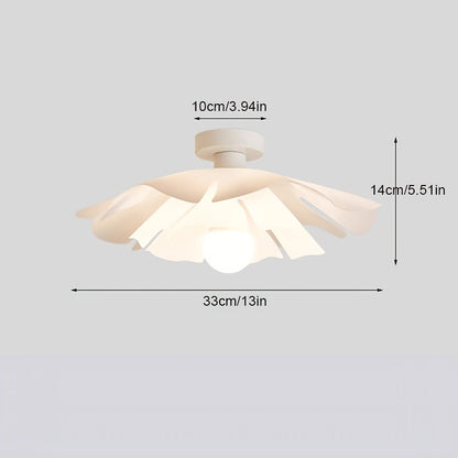 Rose Petal Floral Ceiling Light – Modern Semi-Flush Romantic Flower Lamp, 33 to 50 cm for Bedroom, Hallway & Living Room