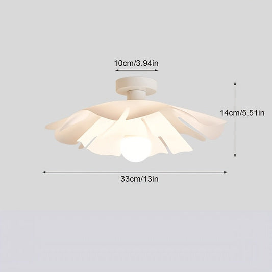 Rose Petal Floral Ceiling Light – Modern Semi-Flush Romantic Flower Lamp, 33 to 50 cm for Bedroom, Hallway & Living Room