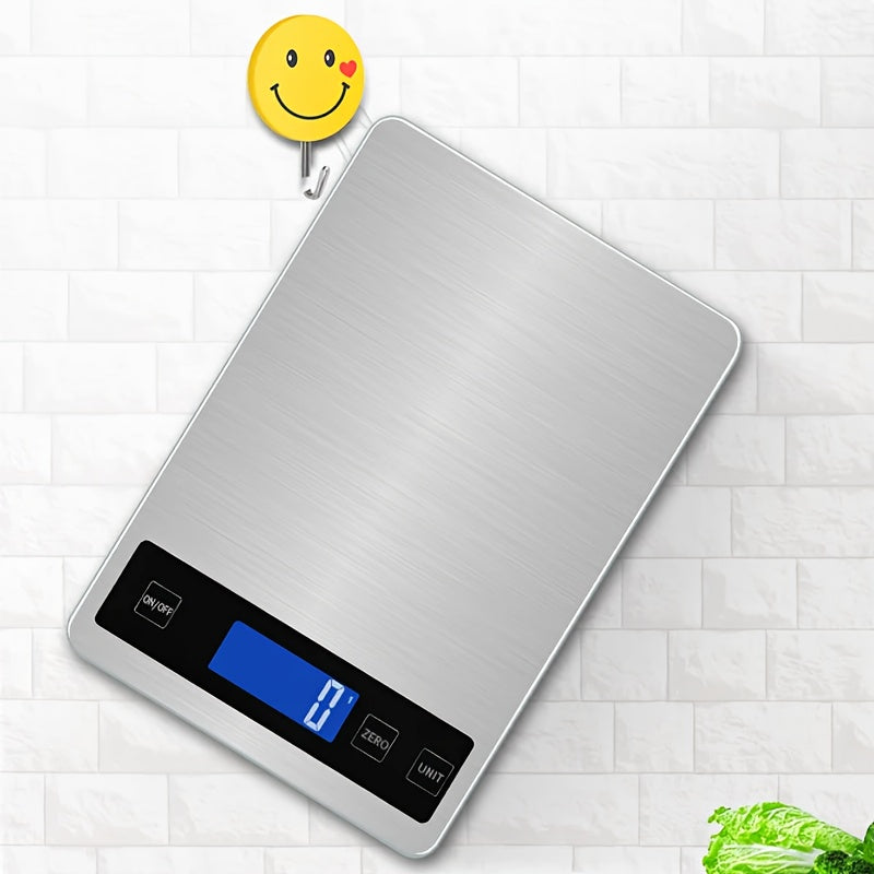 15kg Digital Kitchen Scale – USB Rechargeable Precision Food Scale with 1g Accuracy, Tare & Unit Conversion for Baking & Cooking