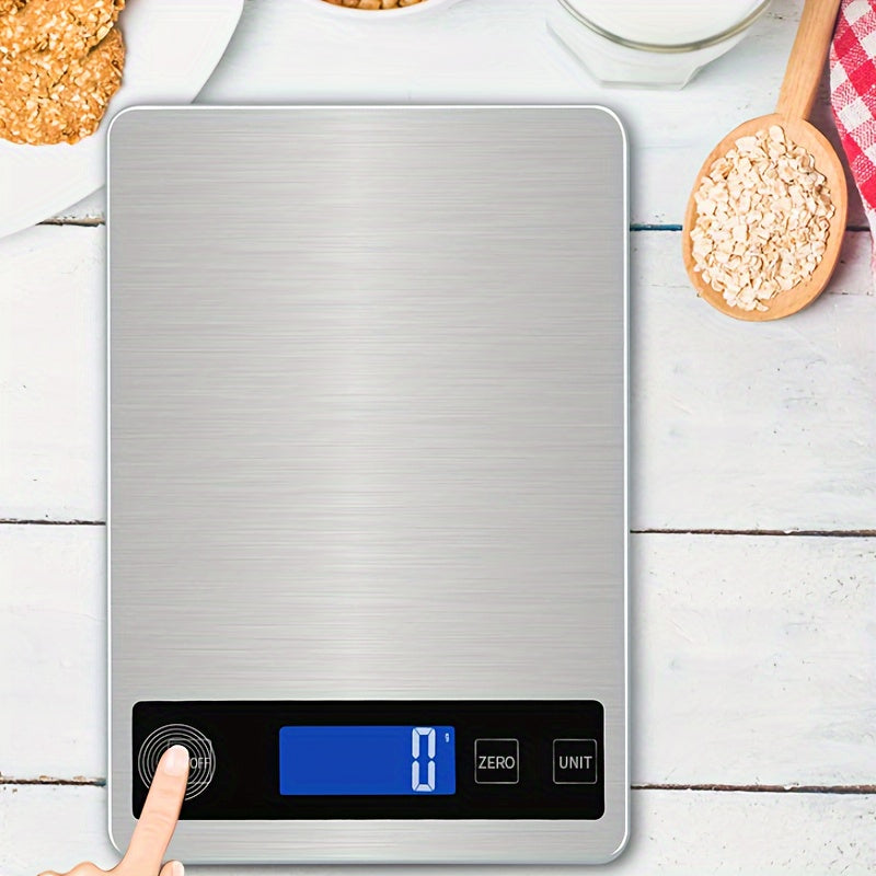 15kg Digital Kitchen Scale – USB Rechargeable Precision Food Scale with 1g Accuracy, Tare & Unit Conversion for Baking & Cooking