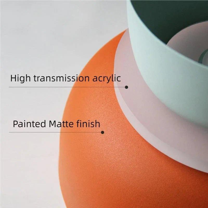 Chico Pastel LED Pendant Lamp – Playful Nordic Colorful Hanging Light with Warm White Glow, 10 Styles for Kitchen & Kids Room