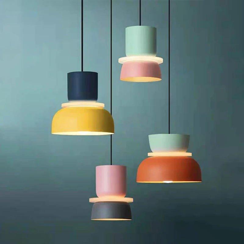 Chico Pastel LED Pendant Lamp – Playful Nordic Colorful Hanging Light with Warm White Glow, 10 Styles for Kitchen & Kids Room