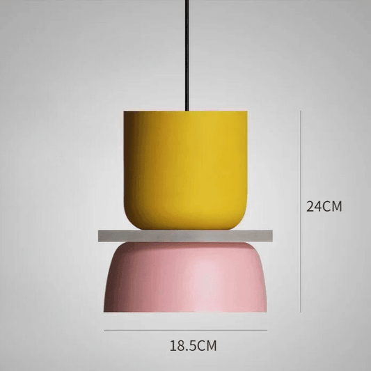 Chico Pastel LED Pendant Lamp – Playful Nordic Colorful Hanging Light with Warm White Glow, 10 Styles for Kitchen & Kids Room