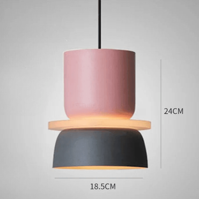 Chico Pastel LED Pendant Lamp – Playful Nordic Colorful Hanging Light with Warm White Glow, 10 Styles for Kitchen & Kids Room