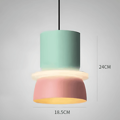 Chico Pastel LED Pendant Lamp – Playful Nordic Colorful Hanging Light with Warm White Glow, 10 Styles for Kitchen & Kids Room