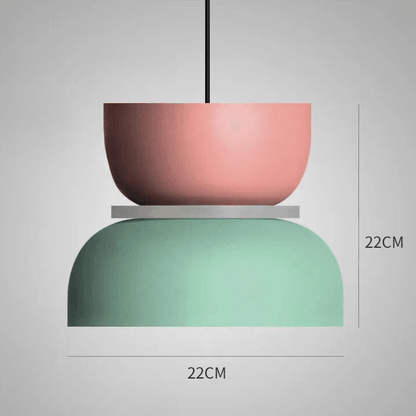 Chico Pastel LED Pendant Lamp – Playful Nordic Colorful Hanging Light with Warm White Glow, 10 Styles for Kitchen & Kids Room