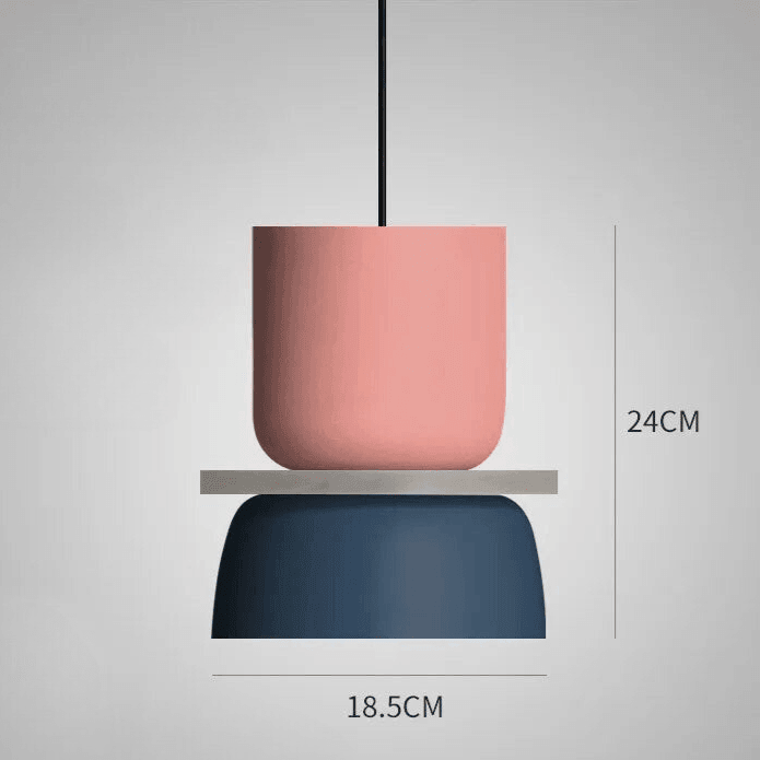 Chico Pastel LED Pendant Lamp – Playful Nordic Colorful Hanging Light with Warm White Glow, 10 Styles for Kitchen & Kids Room