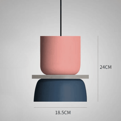 Chico Pastel LED Pendant Lamp – Playful Nordic Colorful Hanging Light with Warm White Glow, 10 Styles for Kitchen & Kids Room