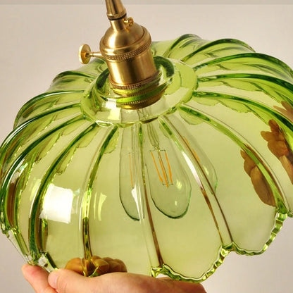 Vintage Flower Glass Pendant Light – Colorful Floral Hanging Lamp for Kitchen Island, Dining Room & Bedroom