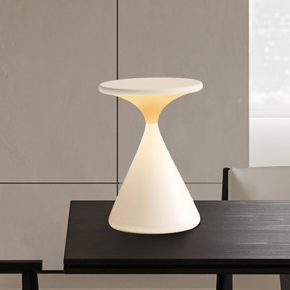 Aurora Hourglass Wireless Table Lamp – USB Rechargeable Cordless Touch-Dimmable LED Lamp in White, Grey or Black