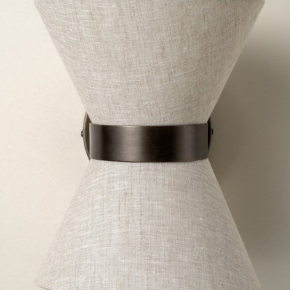 Aged Bronze & Linen Shade Wall Sconce – Timeless Modern Wall Light with Soft Warm Glow for Bedroom, Hallway & Living Room