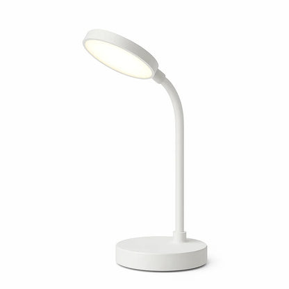 Rechargeable LED Desk Lamp with Adjustable Swan Neck – Eye-Friendly Flicker-Free Reading Light, 3 Modes & Touch Dimming