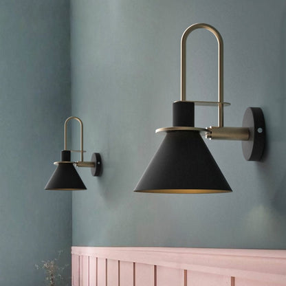 Mono Postmodern Metal Wall Lamp – Minimalist Geometric Iron Wall Sconce in Black, White or Green for Bedroom & Hallway