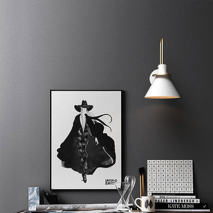 Mono Postmodern Metal Wall Lamp – Minimalist Geometric Iron Wall Sconce in Black, White or Green for Bedroom & Hallway
