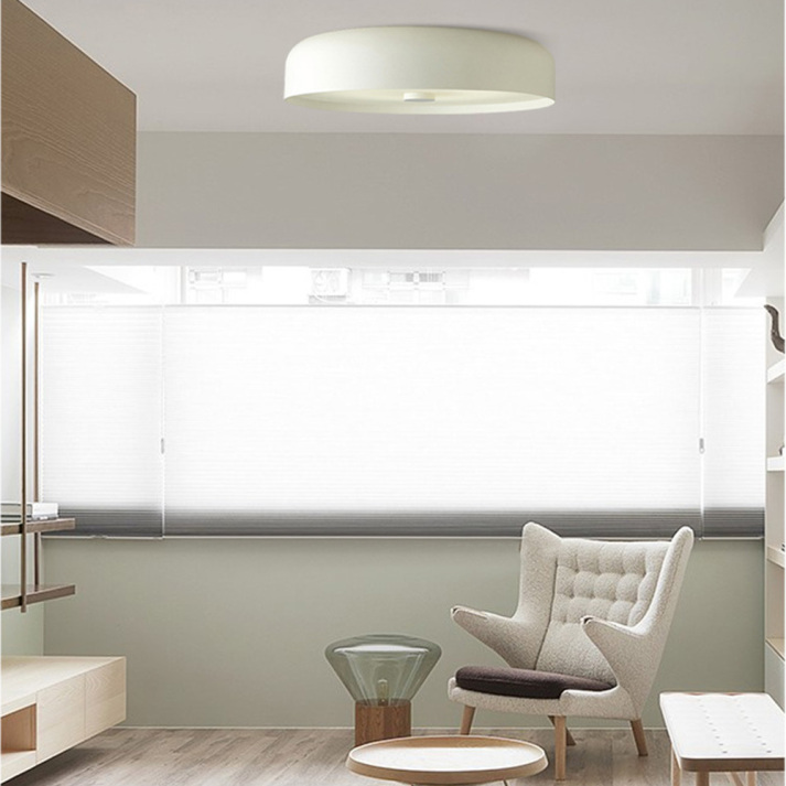 Nordic Retro LED Ceiling Light – Minimalist Flush Mount Fixture with 3-Color Switch, Modern Lamp for Bedroom & Living Room