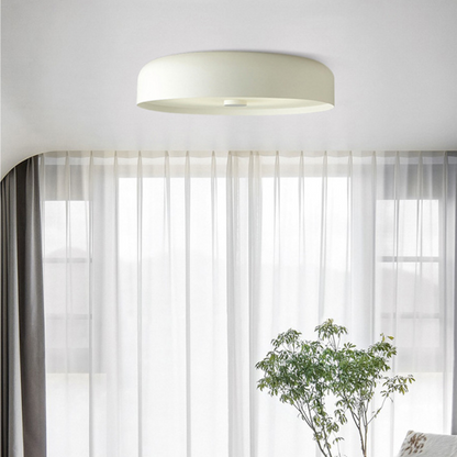 Nordic Retro LED Ceiling Light – Minimalist Flush Mount Fixture with 3-Color Switch, Modern Lamp for Bedroom & Living Room