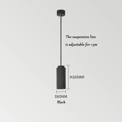 NordicGlow Fluted LED Pendant Light – Scandinavian Colorful Hanging Lamp, Warm or Cool White for Kitchen Island & Dining